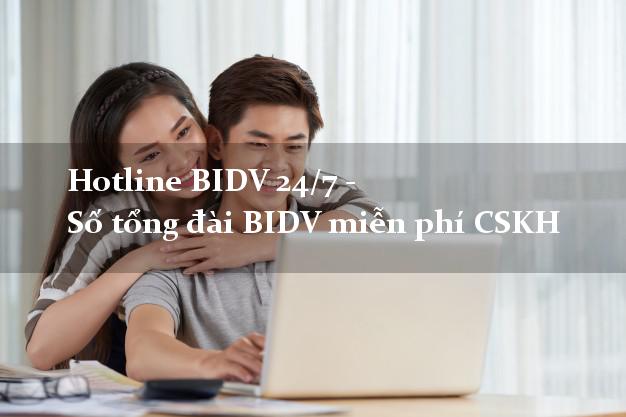HotlineBIDV24/7 Hotline BIDV 24/7 - Số tổng đài BIDV miễn phí CSKH